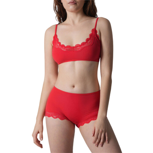 Dameslingerieset met elastische kanten rand, bh van-Rode S