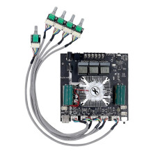 Amplificador de Potencia Digital ZK-HT21 APP 160Wx2+220W, Módulo TDA7498E de 2.1 Canales