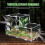 Terrarium respirable de conception transparente de cage-B 9