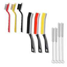 10pcs Crevice Cleaning Brush Set,Stiff Bristle Crevice Cleaning Brush, Wire Brush and Straw Brush,Crevice Cleaning Tools