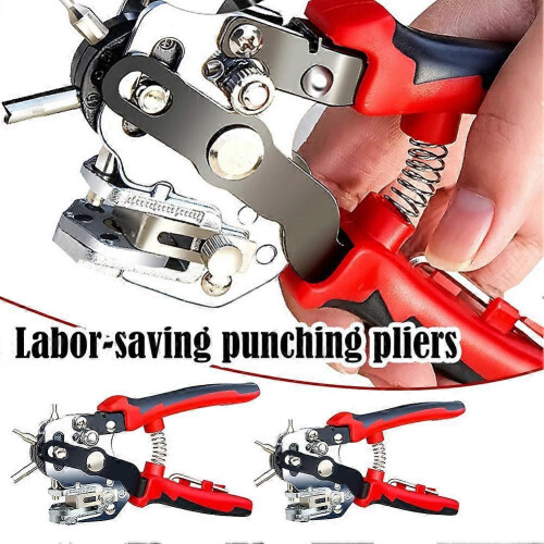 Multi-function Punch Belt Hole Punch Plier Manual Pliers Leather Punch Tool W6 2