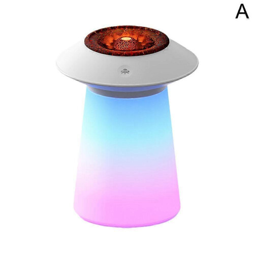 (one size, White) 760ml Aromatherapy Oil Diffuser 7 Color Rain Cloud Humidifier for Dorm Office
