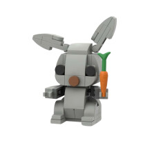 (Gray) Paashaas-bouwset |Kleurrijk |Perfecte paascadeaus en feestcadeaus, ideale klasbeloningen