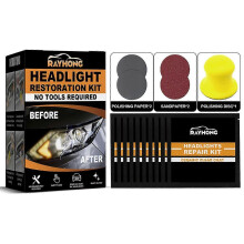 Rayhong Automotive Ceramic Headlight Repair Kit Repairs Scratches, Yellowing, And Polishes The Headlight Covers To Make Them Bright Again