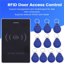 RFID Door Access Control Dual Frequency IC and ID Card 9-24V Power with 2pcs Card 20000 Cards Capacity