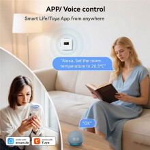 Tuya WiFi Termostato Inteligente Controlador de Temperatura Ambiente Doméstico Display LCD Digital Aquecimento de Piso Elétrico 16A