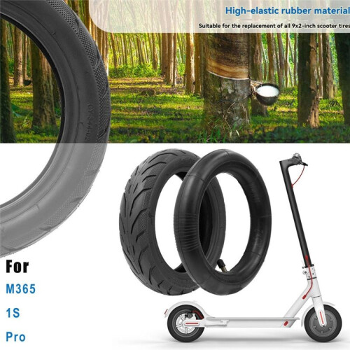 Pneu de Vácuo de 9 Polegadas para Patinete para  M365 1S PRO PRO2 9x2.0 com Câmara de Ar de 8,5 Polegadas