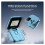 Mini Flip Mobile Phone 2SIM Card Small Display Foldable Phone(Blue) 1