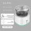 (B white) Electric Meat Grinder Food Processor Masher Automatic Stirring Cooking Mixer 1