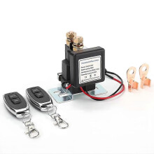 Wireless Remote Control Battery Relay Car Starter, Remote Battery Disconnect , Remote Start & Warm-Up/Cool-Down, Anti-Theft & DIY Installation for 12