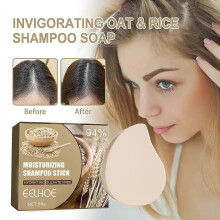 Oatmeal Rice Shampoo Soap Refreshing Anti-dandruff Soften Hair Nourishes Scalp Growth And Anti-hair Loss Yyfr