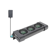 Aquarium Chiller Cooling Fan Adjustable Fish Tank Cooling Fan for Water Tank Aquarium Tank Chiller 3 Heads EU Plug