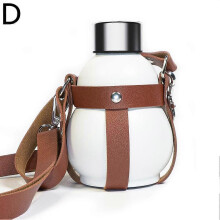 (one, White upgrade) Stainless Steel Travel Mug with Leak-Proof Lid Reusable Calabash Coffee Mug Keeps For 10 Hot Water Beverages Hours