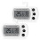 2 Pack Refrigerator Thermometer Digital, Magnetic Fridge Thermometer with Hook, Freezer Thermometer, LCD Display 1