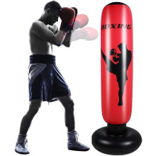 Freestanding Punching Bag for Adults, 170 cm Rebound Training Bag for Fitness, Stress Relief, Karate and Taekwondo, Red