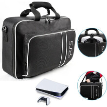 Protective Travel Storage Carry Bag for PS5 Console and Controller, Durable Portable Carrying Case