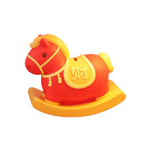 Tirelire cheval à bascule incassable pour enfants, boîte-Rouge S