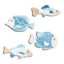 Fisch-Wanddekoration, Strand-Thema, Badezimmer-Dekoration,-3