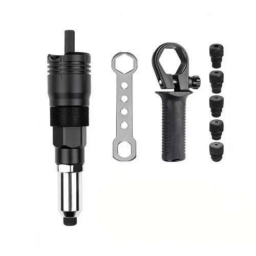 Solid Carbon Steel Rivet Tool Conversion Head Set Designed-A 1