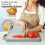 Large Stainless Steel Chopping Board Double-Sided Metal Cutting Board with Ceramic Sharpener for Kitchen 3