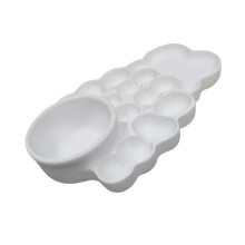 Plastic Paint Palette For Art Projects With Multiple Color