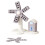 Unique Kitchen Trivet With Fun Windmill Pattern Ideal For-Gray 1
