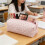 Multipurpose Floral Patterned Cosmetics Pouch-Striped floral 7