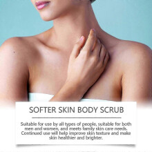 Hoygi body scrub gently exfoliates and cleanses the skin, moisturizing, brightening, and smoothing the body scrub