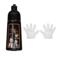Hair Dye Shampoo Gray Hair Coverage 400ml Moisturizing Instant Coloring Shampoo for All Hair Types