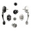Sliding Barn Door Handle Pull Cabinet Flush Hardware Door-black 2