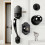 Sliding Barn Door Handle Pull Cabinet Flush Hardware Door-black 8