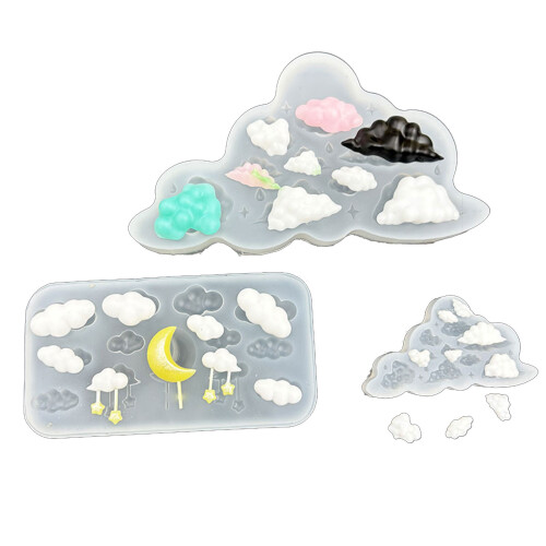 Miniature Cloud Silicone Mold Perfect For Making-trumpet clouds 1
