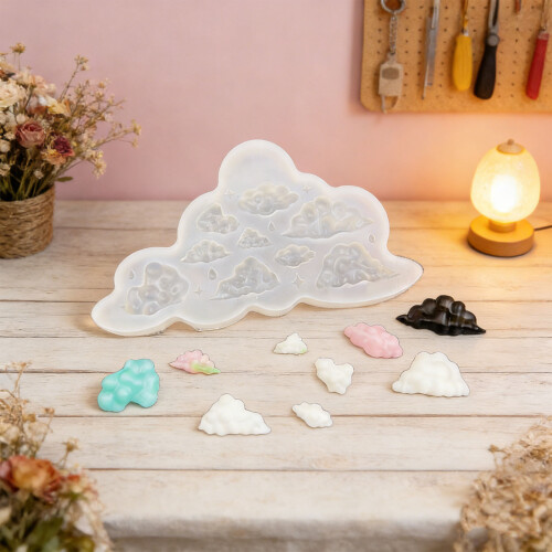 Miniature Cloud Silicone Mold Perfect For Making-trumpet clouds 2