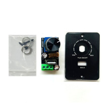 12-24V PWM Dimmer for RV & Boat 5A Adjustable Light Controller with QC 3.0 USB Charging Port