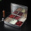(8 compartments, Argentato.) 6/8 Compartments Stainless Steel Condiment Container W/Lid Kitchen Storage Box 5