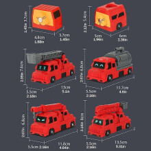 (One size, set2) New Childrens Toy Magnetic Deformation Robot Boy Engineering Assembly Vehic Sea Car Magnetic S3Z4 Land Gift Birthday