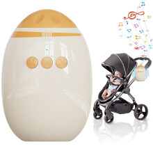 Baby Rocker, Wipstoeltje, Baby Vibrerende Fopspeen Schommelt zachtjes elke kinderwagen of kinderwagen, White Noise