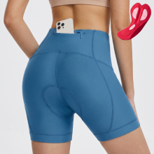 Damen Radhose mit Gel-Polster Atmungsaktiv Blau XL — damen radsportbekleidung, radhose, radshorts 4d, spinning hose, rennrad bekleidung