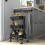 ikea RÅSKOG Black Storage Trolley 28x38x61cm 2