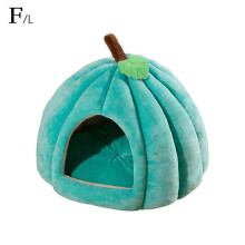 (M, Orange) Winter Semi Enclosed Pet Bed For Cats Dogs Suitable For All Warm Seasons Small Dog Cushion Villa Bed Dog