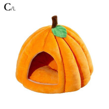 (L, Gray) Winter Semi Enclosed Pet Bed For Cats Dogs Suitable For All Warm Seasons Small Dog Cushion Villa Bed Dog