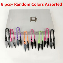 8pcs Stainless Steel U-Shaped Scissors, Compact and Portable, Sewing Scissors, Essential Sewing, Fishing Line Trimming