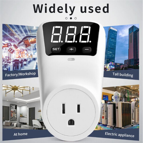 HLP02 Voltage Protector Reset over Under Voltage Protector Socket Digital Display Power Surge Protector US Plug 2
