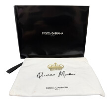 Dolce & Gabbana Queen Mum White Pouch