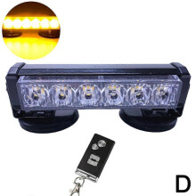 (Basics, Red-blue) MUMQAQ Car Strong Magnetic Flash Light, Eternal Starlight LED Light Bar Remote Contrs