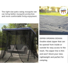 (onesize, 205*125*200CM) Outdoor Cooling Swing Seat Bugs Cover Breathable Net Ourtyard Garden Double Net Swing Mosquito Garden for Home