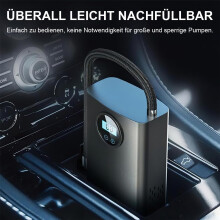 Cordless Car Air Compressor, Digital Display, Smart Pressure, Air Pump with Digital Gauge and Auto Stop