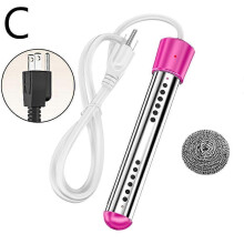 (One size, Yellow 2) MUMQAQ 2000W Immersion Water Heater High Power Portable Stainless Steel Rapid Heating