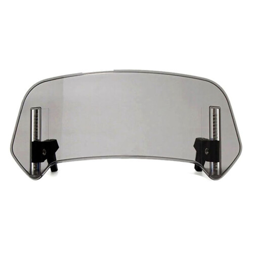 Motorcycle Windshield Grey Extension Adjustable Spoiler Deflector for      36X14cm 1
