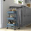 ikea RÅSKOG Grey-Blue Storage Trolley 28x38x61cm 2